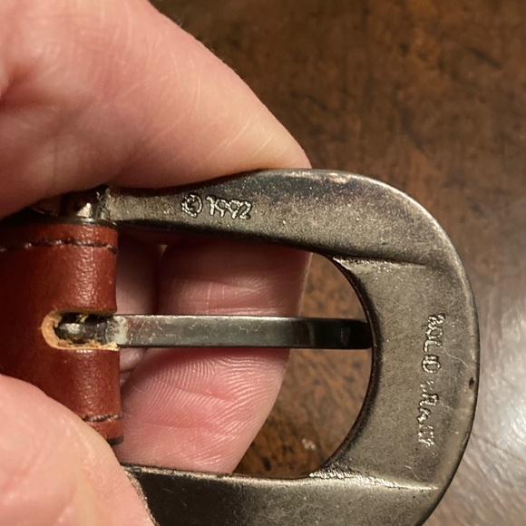 Honest by Brighton VINTAGE (1992)  “Endangered Species” Brown Leather Belt. - Picture 2 of 16